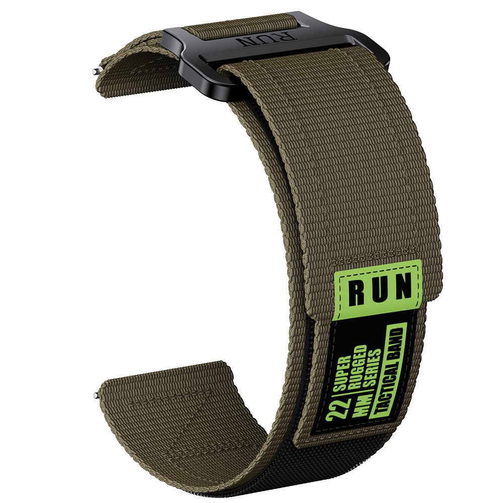 Men’s Tactical Nylon Sports Watch Strap – 20mm & 22mm Universal Fit for Samsung, Huawei, Garmin