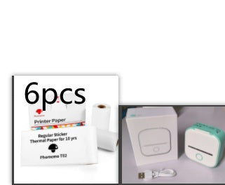 Phomemo T02 Bluetooth Mini Thermal Printer – Inkless, Portable & Multilingual