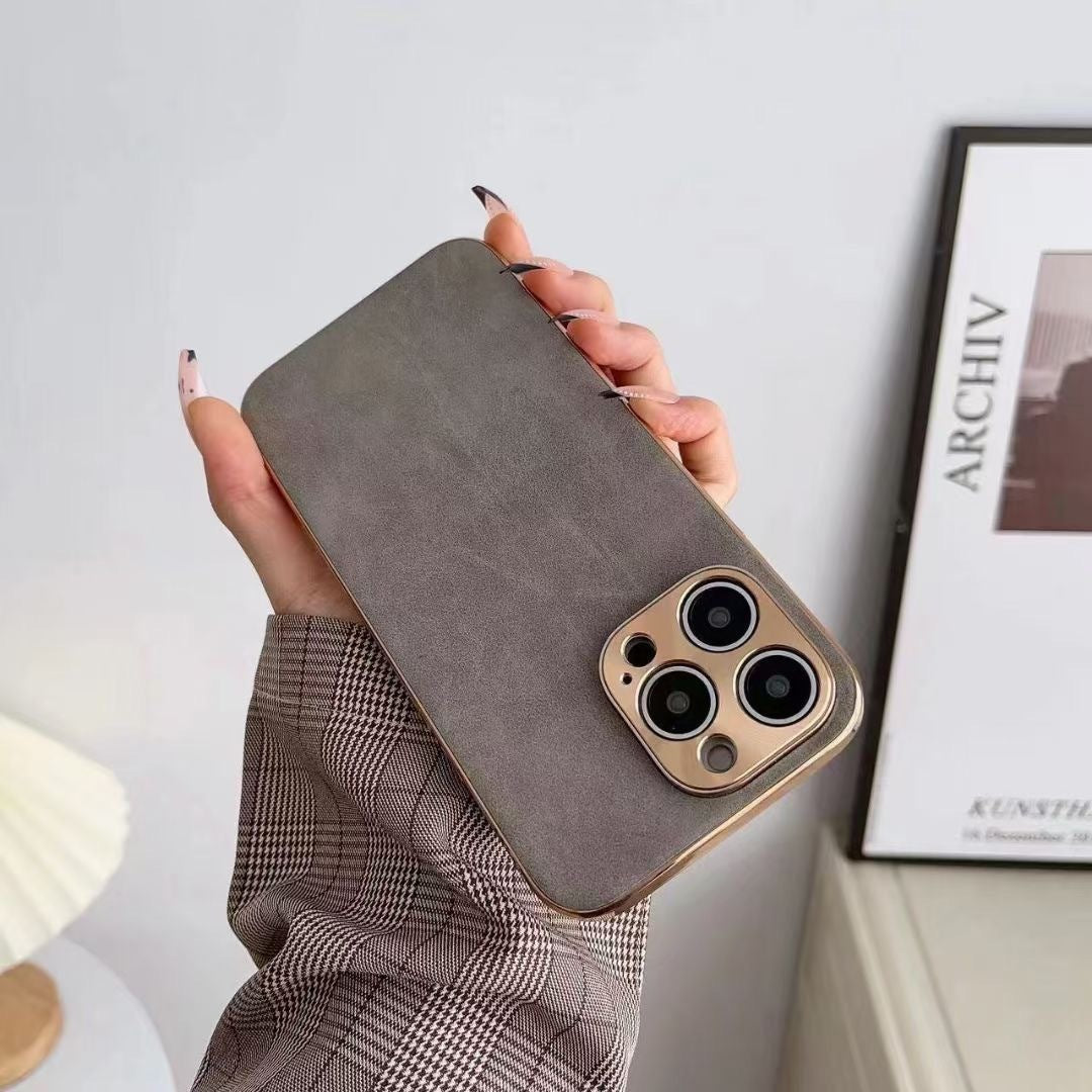 Premium Leather Texture iPhone Case – Slim, Stylish & Protective