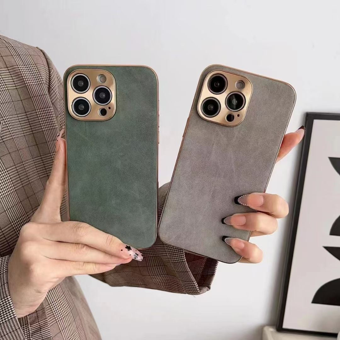 Premium Leather Texture iPhone Case – Slim, Stylish & Protective