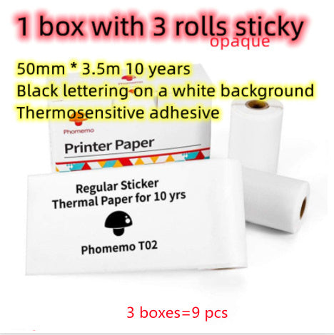 Phomemo T02 Bluetooth Mini Thermal Printer – Inkless, Portable & Multilingual