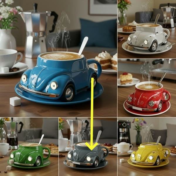 Beetle Mug – Retro Ride for Coffee Lovers