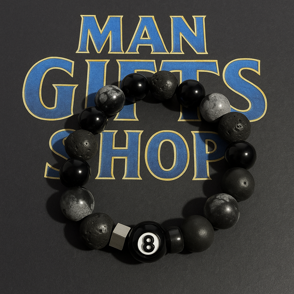 Billiard_8-Ball_Beaded_Bracelet_in_Black_for_Men