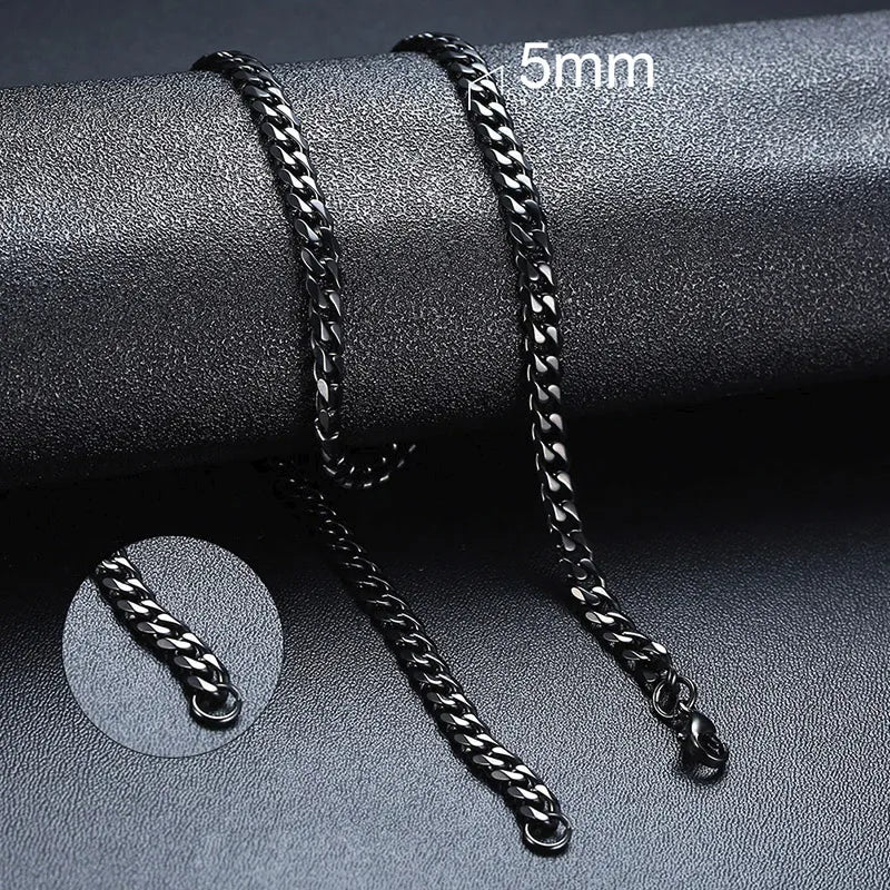 Vintage Gold Cuban Chain Necklace for Men: A Timeless Classic in Stainless Steel - Man Gifts Shop