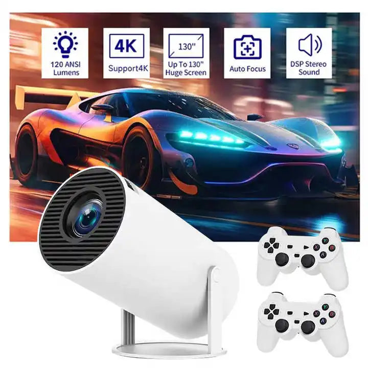 M300 MAX Gaming Projector – 4K Support, 64GB, 10,000 Games, Android 11