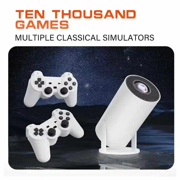 M300 MAX Gaming Projector – 4K Support, 64GB, 10,000 Games, Android 11