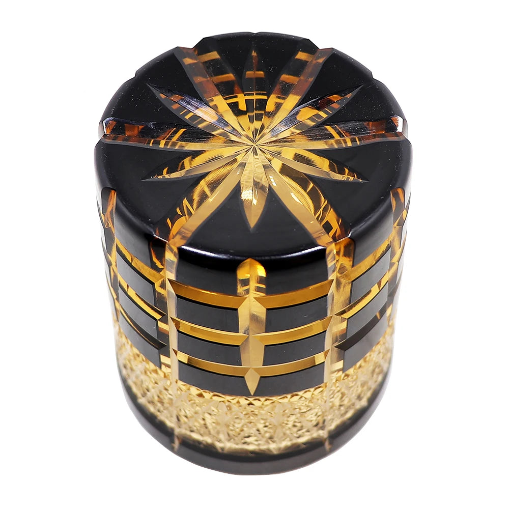 New Japanese Style Edo Kiriko Hand Cut for Whiskey With Luxury Gift Box (8.45oz)