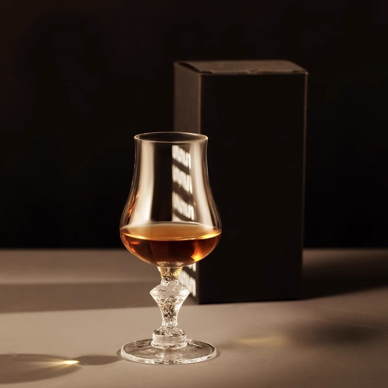 Macallan King's Crystal Whiskey Glass – Luxury Handmade Nosing Goblet for the Distinguished Gentleman