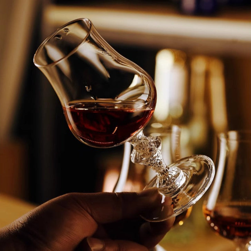 Macallan King's Crystal Whiskey Glass – Luxury Handmade Nosing Goblet for the Distinguished Gentleman