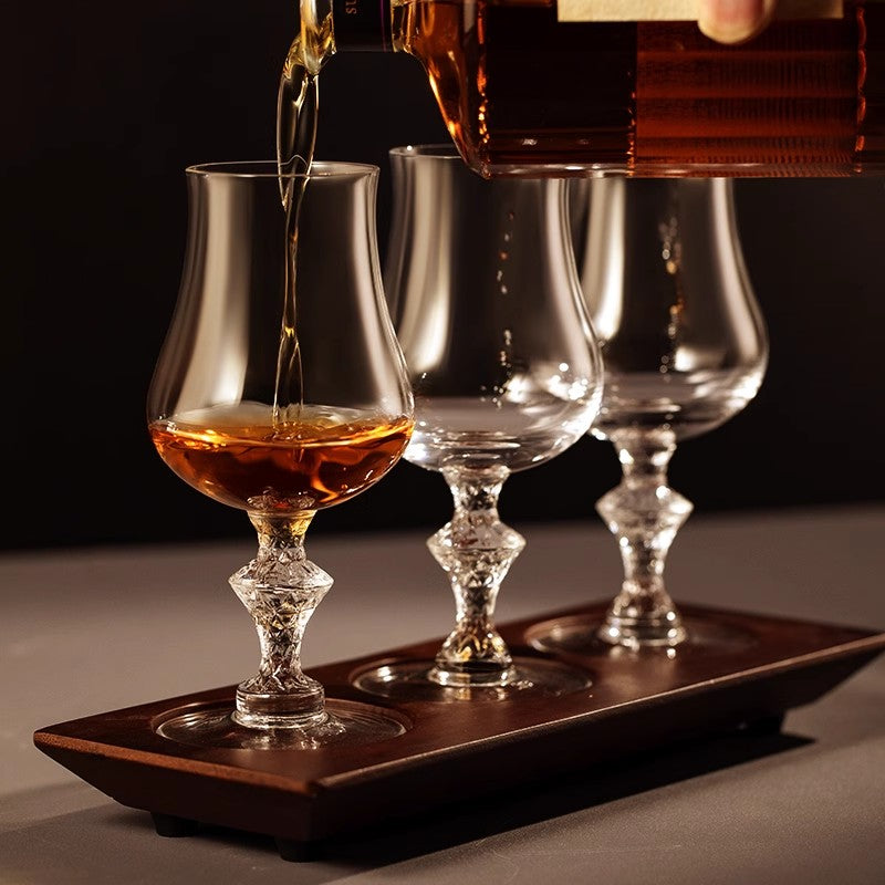 Macallan King's Crystal Whiskey Glass – Luxury Handmade Nosing Goblet for the Distinguished Gentleman