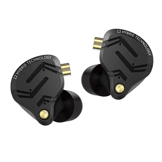 Auriculares intraaurales metálicos KZ ZS12 PRO X 1DD+5BA híbridos HIFI con graves profundos