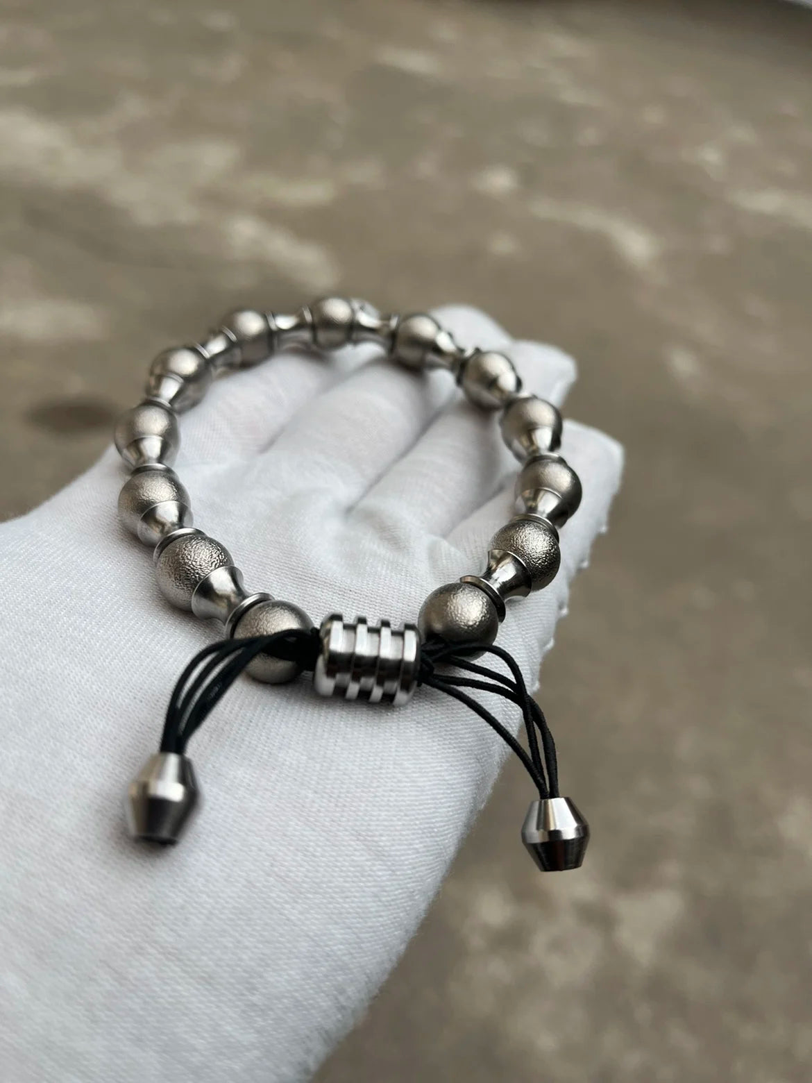 Heavy-Duty Titanium EDC Bracelet Kit – Tactical 10mm Solid Ball for Survival & Everyday Carry Gear