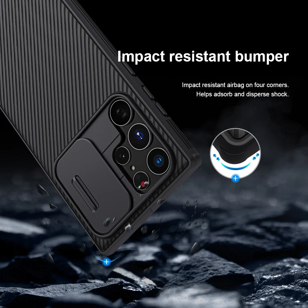 Original Nillkin CamShield Slide Camera Back Cover for Samsung Galaxy S22-S25 Series