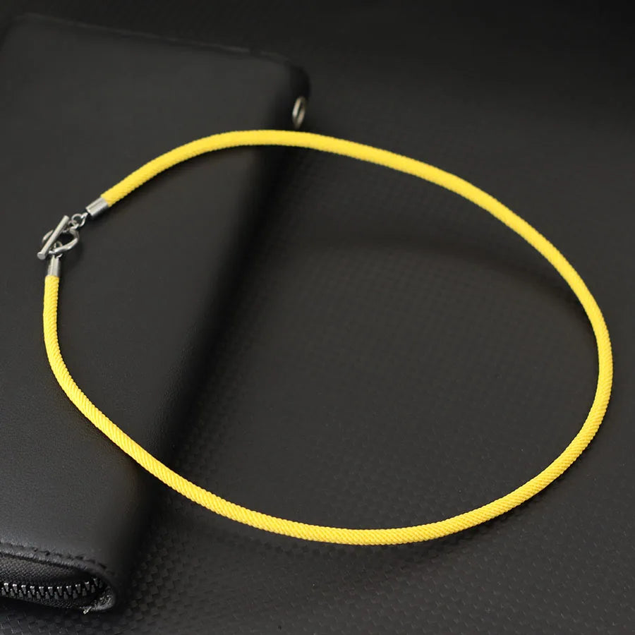 Men’s Rope Necklace – Milan Style Stainless Steel OT Buckle