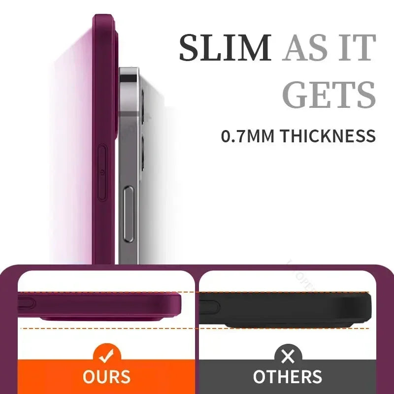 Shock-Proof Silicone Case for iPhone 15 & 16 Series – Soft, Stylish, and Protective
