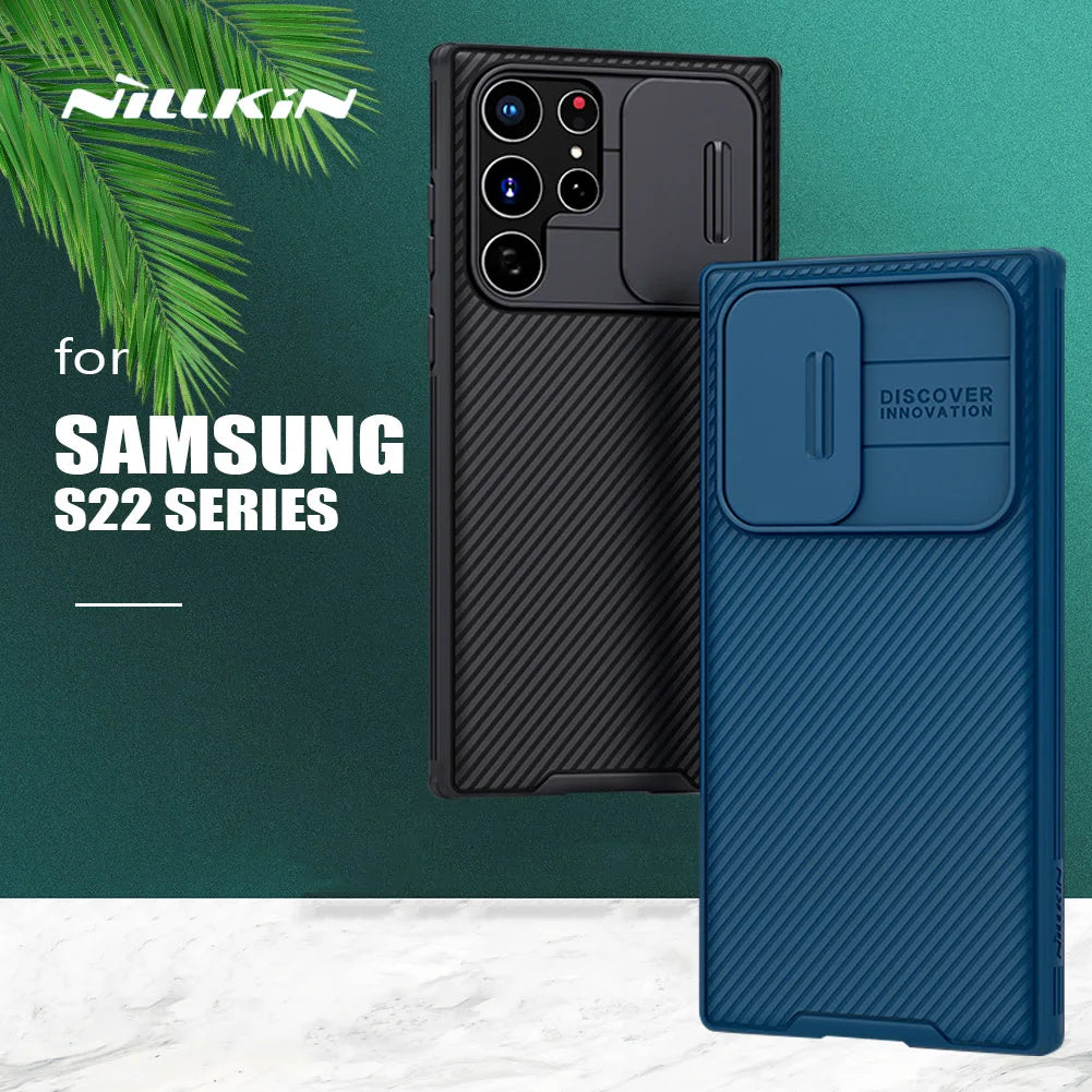 Original Nillkin CamShield Slide Camera Back Cover for Samsung Galaxy S22-S25 Series
