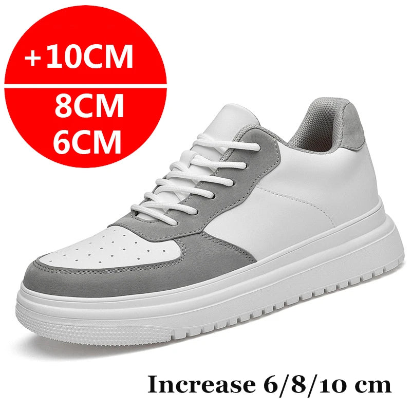 Men’s Elevator Sneakers – Hidden Heel Heightening Shoes (6CM, 8CM, 10CM)
