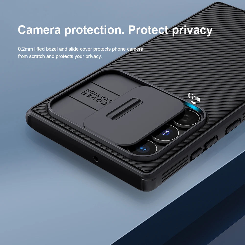 Original Nillkin CamShield Slide Camera Back Cover for Samsung Galaxy S22-S25 Series