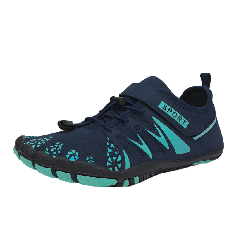 Men's Barefoot Cross-Trainer Shoes – Minimalist Zero Drop Sole, Wide Toe Box, Upstream Water Shoes for Beach & Swimming