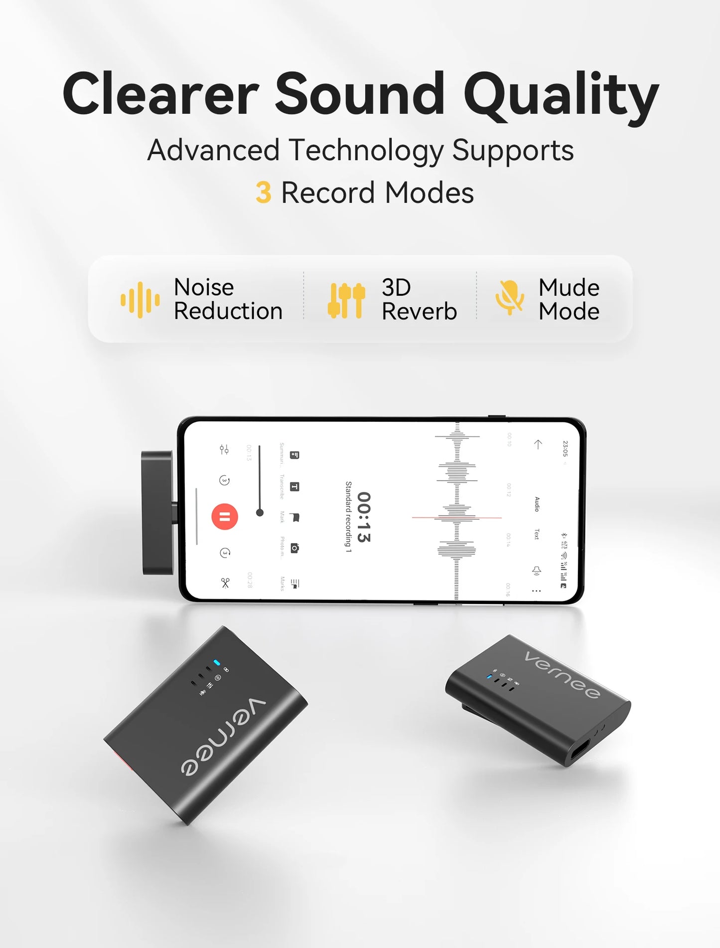 Capture Crisp Audio Anywhere with the Vernee M1 Wireless Lavalier Microphone