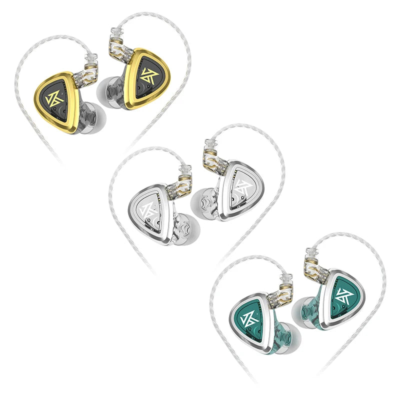 KZ EDA Bass/Balanced/Hi-Res Earbuds In-Ear Earphones - 3 Pair