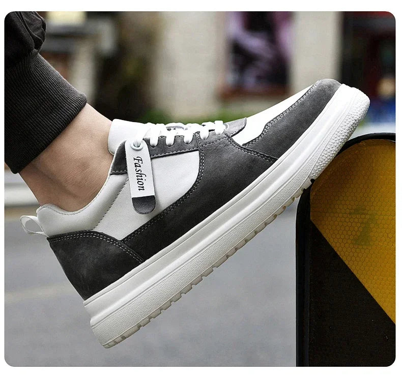 Men’s Elevator Sneakers - Height Increasing Shoes with 7-8CM (2.75-3.15 inches) Boost, Stylish Casual Sport Shoes