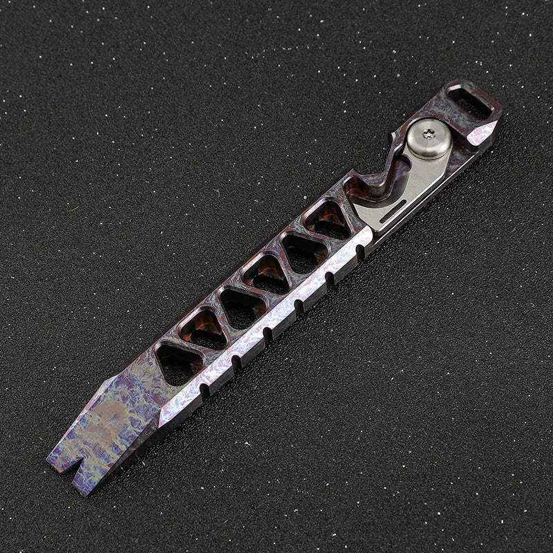 EDC Titanium Alloy Crowbar Multifunction Bottle Opener - Man Gifts Shop