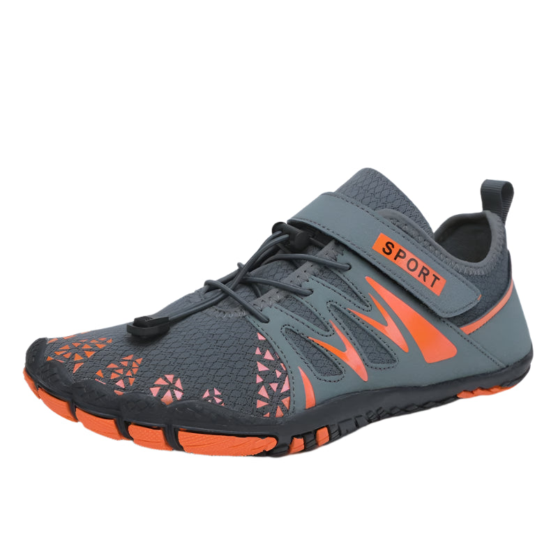 Men's Barefoot Cross-Trainer Shoes – Minimalist Zero Drop Sole, Wide Toe Box, Upstream Water Shoes for Beach & Swimming