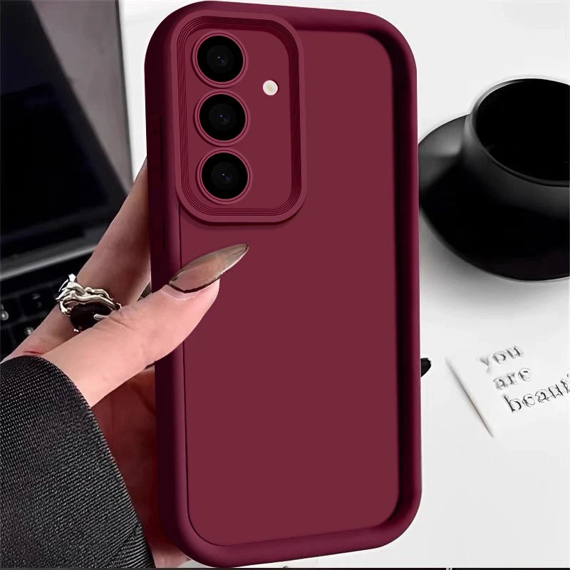 Soft TPU Candy Color Silicone Case for Samsung Galaxy A & S Series – Ultra Protection & Style (S25)