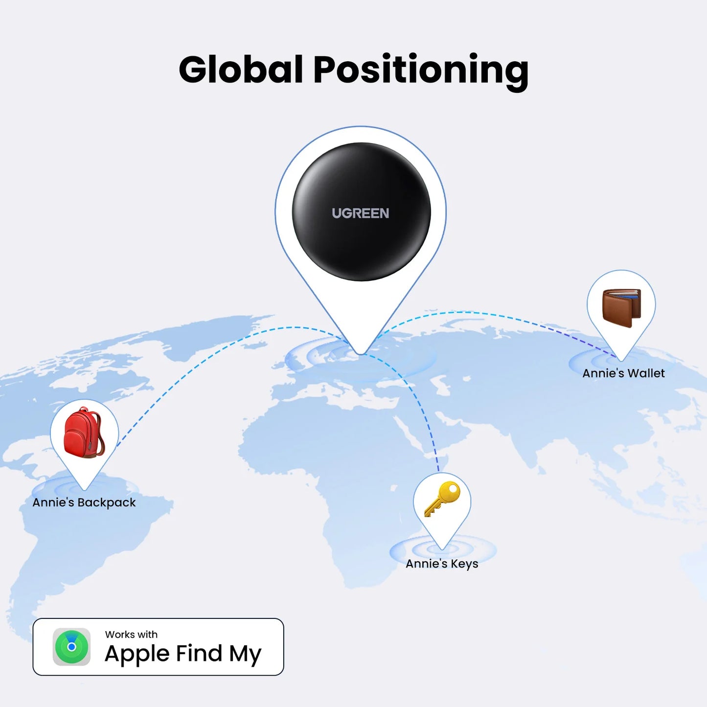 Original UGREEN SmartTrack Link – Bluetooth GPS Tracker for Apple Find My