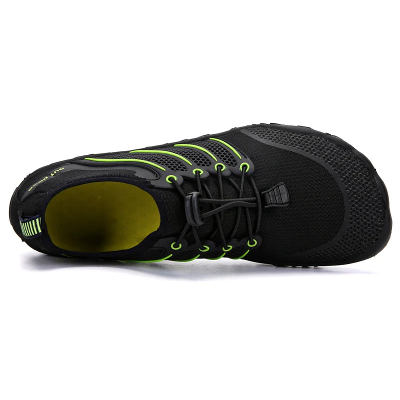 Men's Barefoot Cross-Trainer Shoes – Minimalist Zero Drop Sole, Wide Toe Box, Upstream Water Shoes for Beach & Swimming