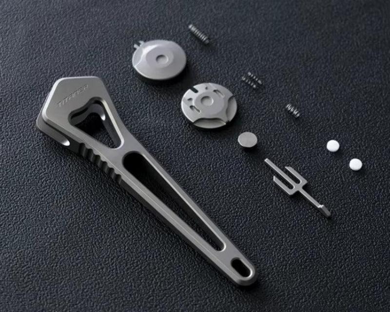 EDC Real Titanium Alloy Shaving Razor Handle For Men