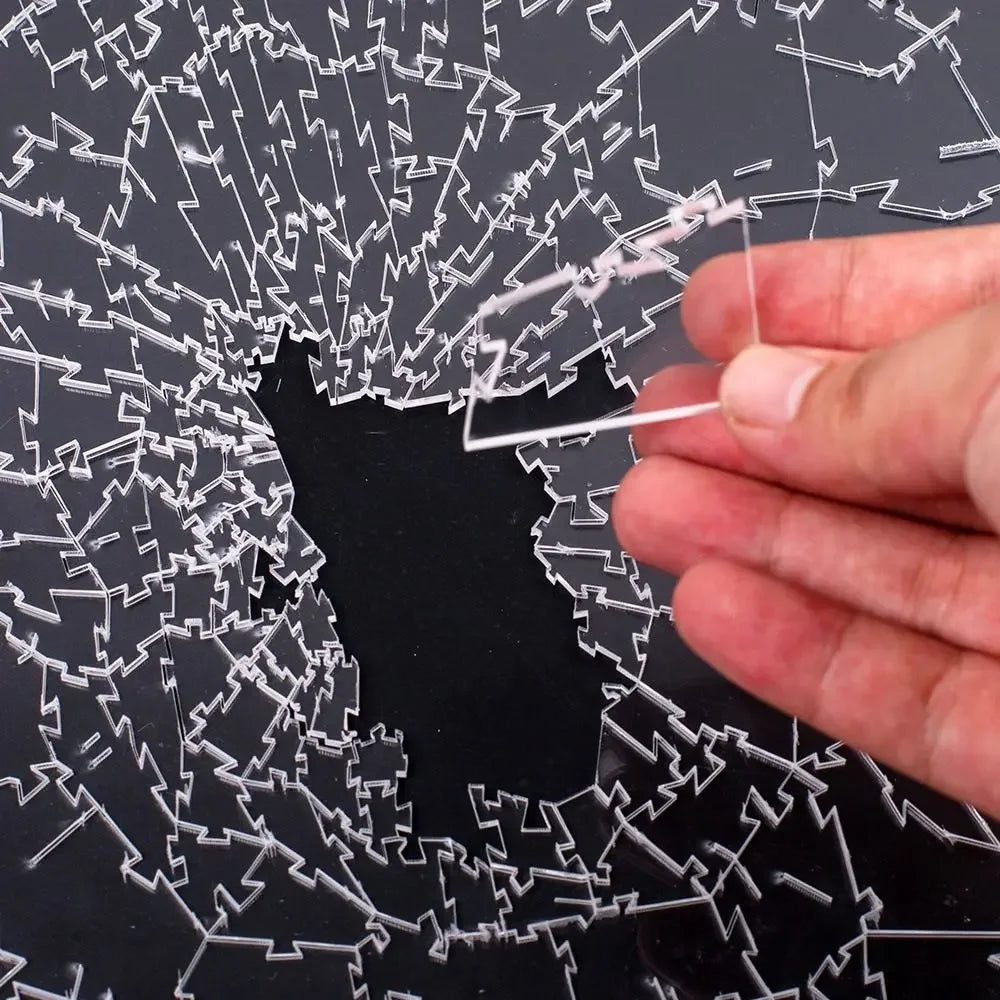 Impossible Acrylic Broken Glass Jigsaw Puzzle – 10 Level Geometric Challenge