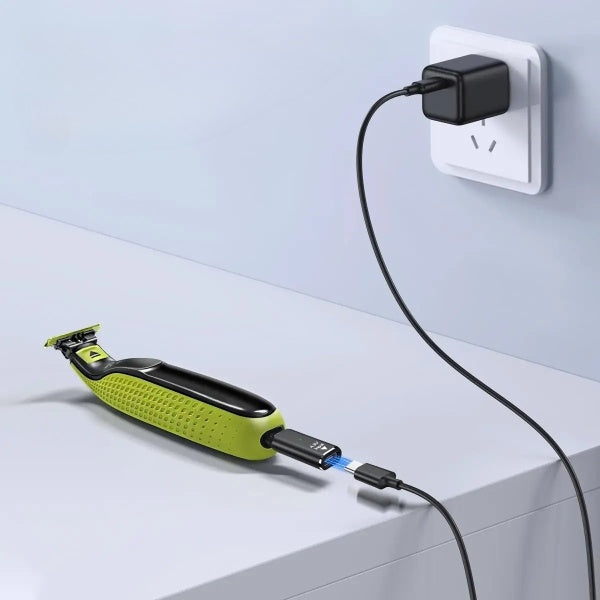 Type-C OneBlade Charger, 4.3V Shaver Adapter, LED Indicator