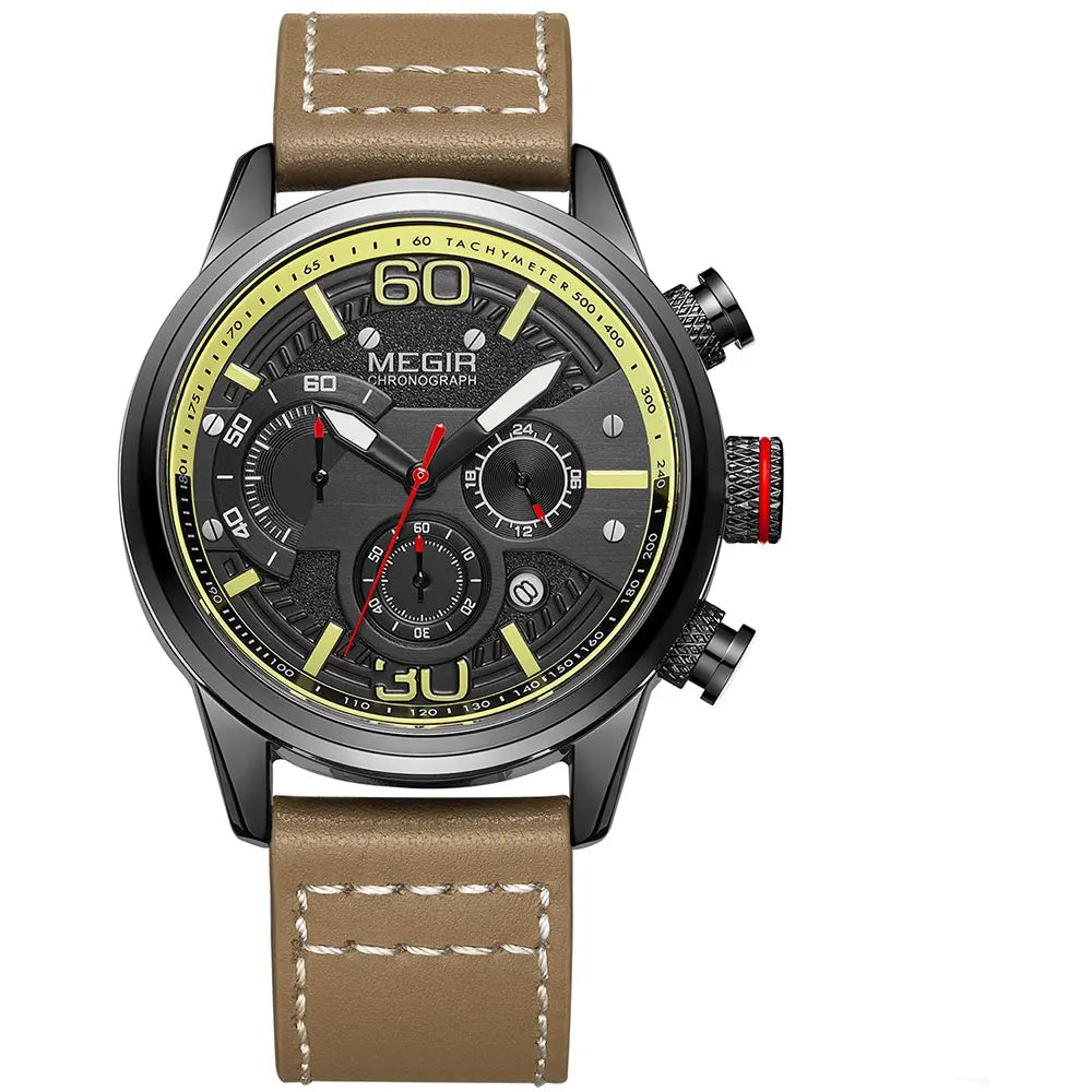 Original MEGIR Quartz Watch Mesh Strap Waterproof - Man Gifts Shop