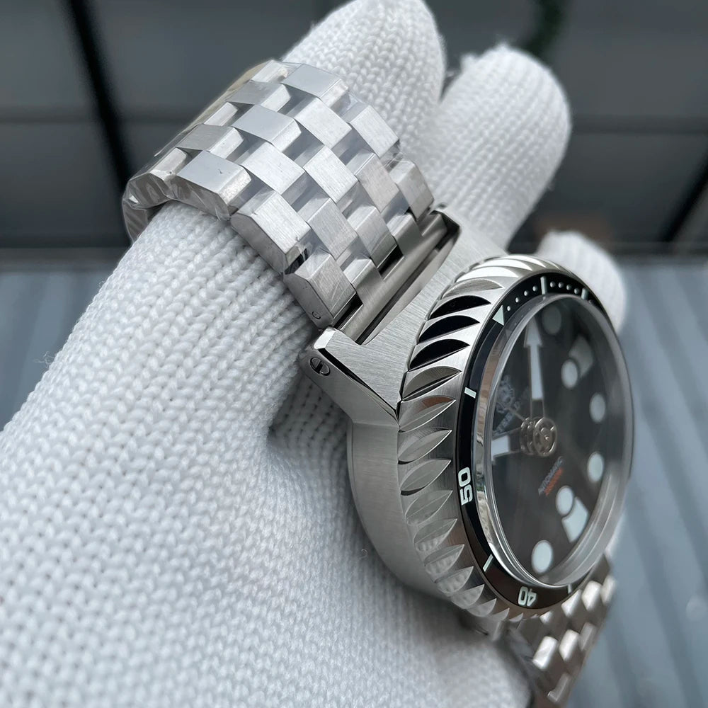 STEELDIVE SD1982 BGW9 Men's Dive Watch – 46.5mm, 25,000M Waterproof, Sapphire Glass & Ceramic Bezel
