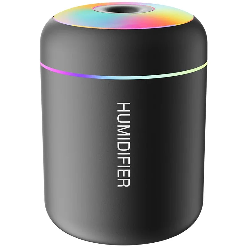 Mini 180ML USB Air Humidifier – Quiet Mist Diffuser with LED Lights