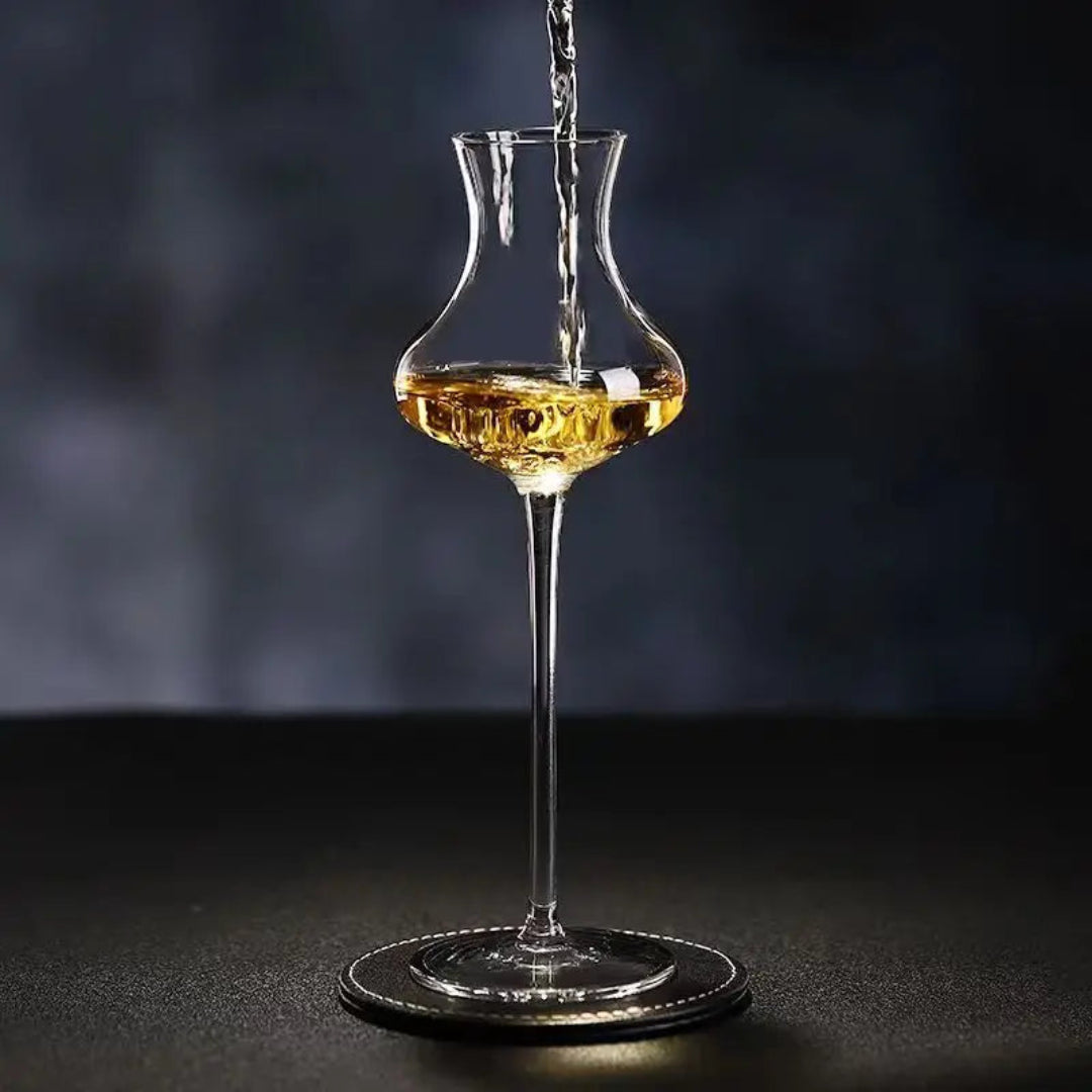 Premium Lead-Free Crystal Whiskey Nosing Glass - Cognac Brandy Snifter & Liqueur Tasting Goblet