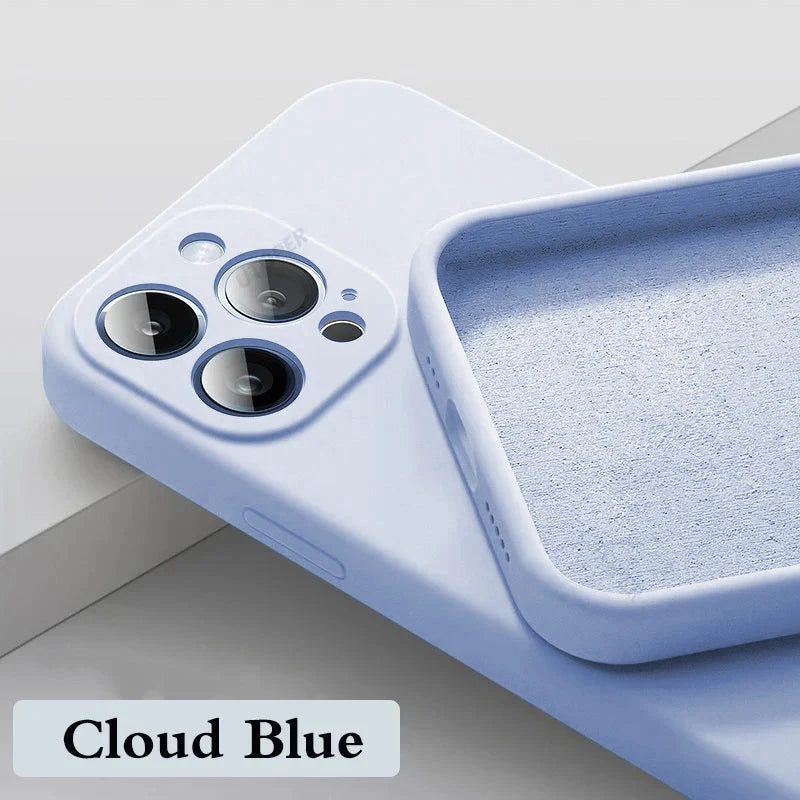 Shock-Proof Silicone Case for iPhone 15 & 16 Series – Soft, Stylish, and Protective