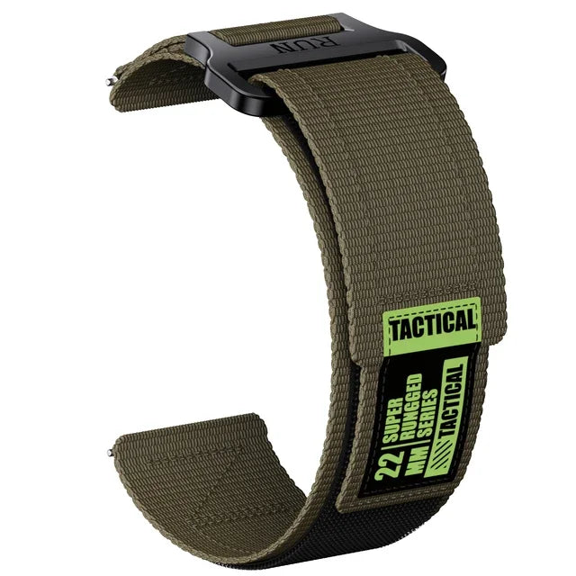 Garmin Easy-Fit Nylon Watch Strap β 20mm/22mm Quick Release Band for Forerunner 255/265/965, Vivoactive 4, Venu & More