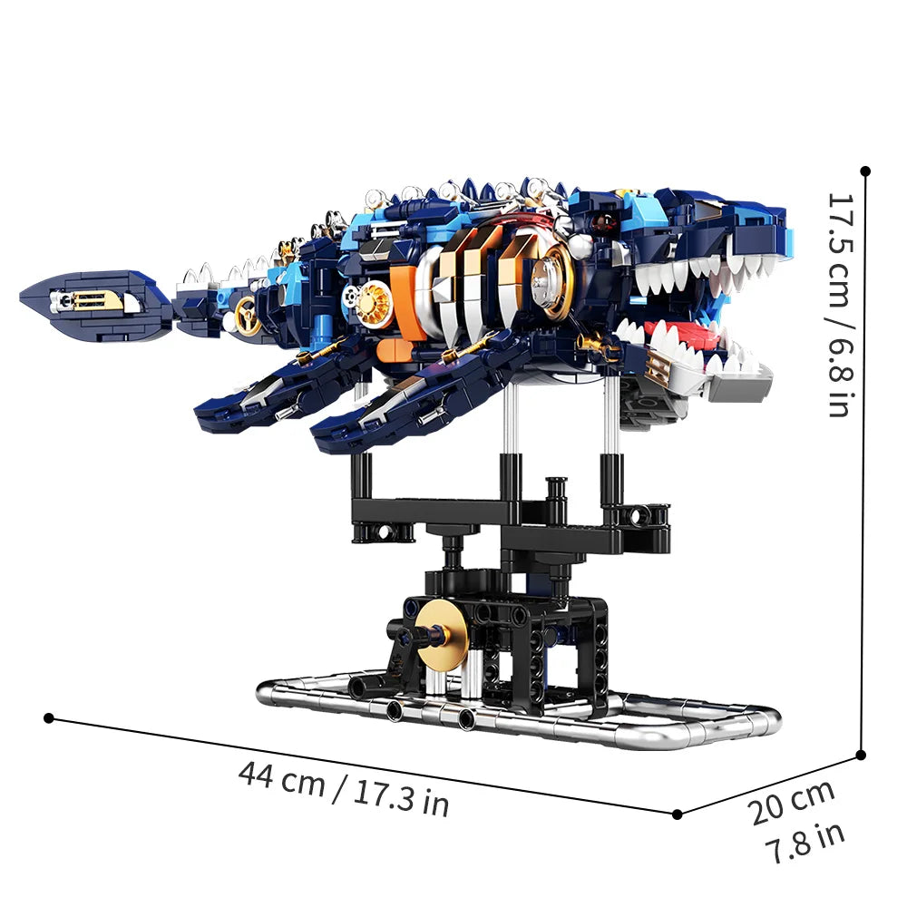 Mechanical Jiaolong Sea Creature Building Kit β Educational & Creative Building Blocks Set