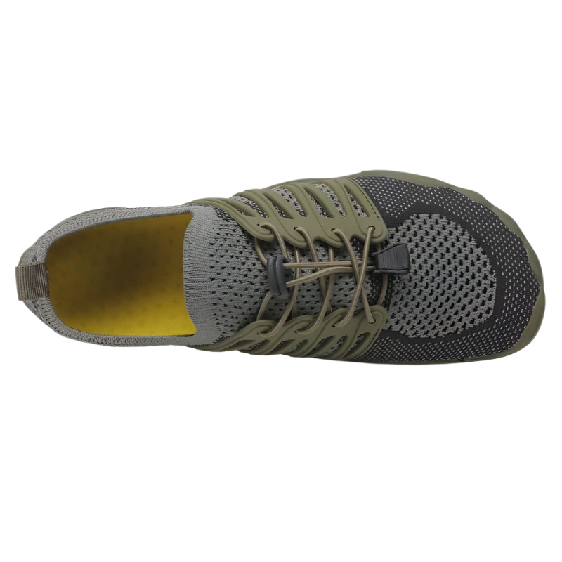 Men's Barefoot Cross-Trainer Shoes – Minimalist Zero Drop Sole, Wide Toe Box, Upstream Water Shoes for Beach & Swimming