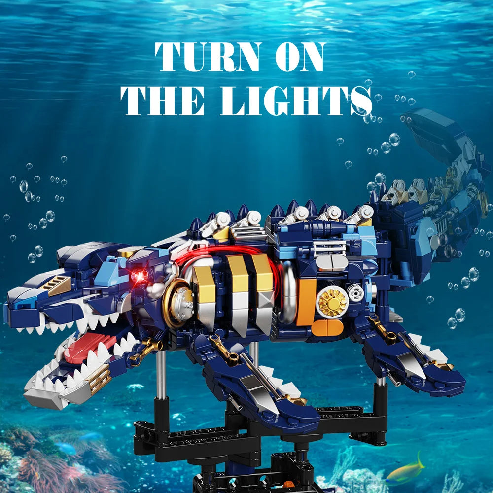 Mechanical Jiaolong Sea Creature Building Kit β Educational & Creative Building Blocks Set
