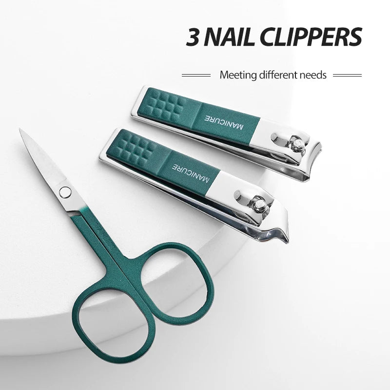 Premium 6-Piece Stainless Steel Nail Scissors & Clippers Set – Portable & Stylish