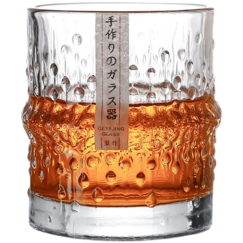 Experience Nature's Elegance with the Japanese Style Bamboo Joint Old Fashioned Whisky Glasses