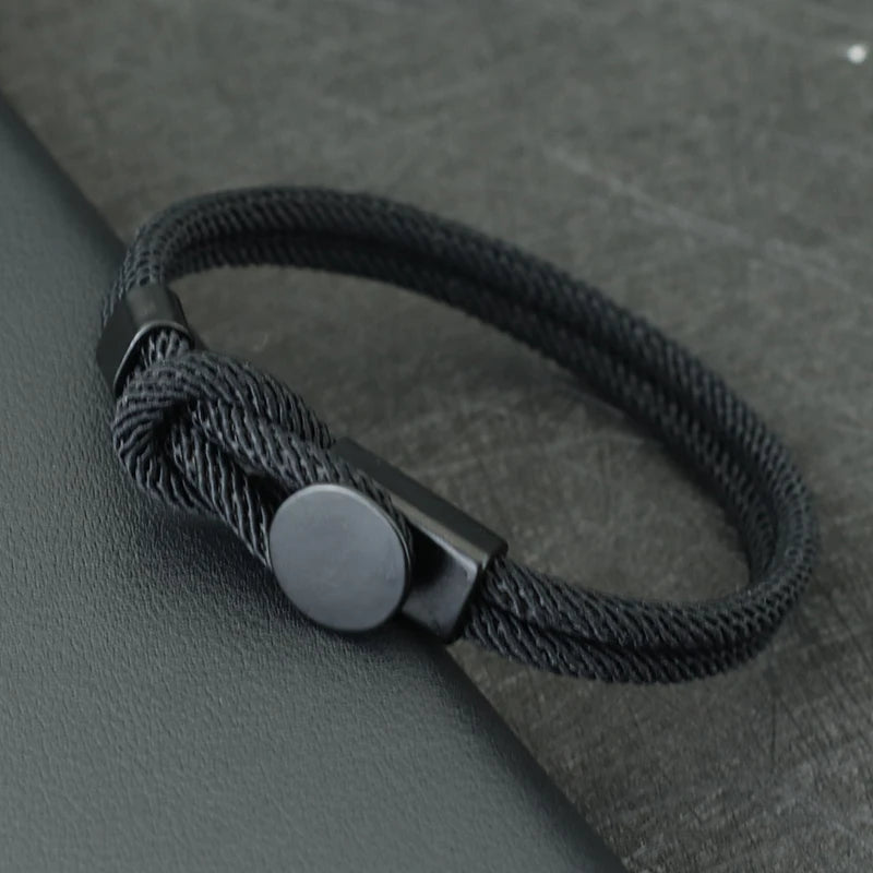 MGS Lucky Cord Bracelet for Men – Grade A Beaded Rope Bracelet