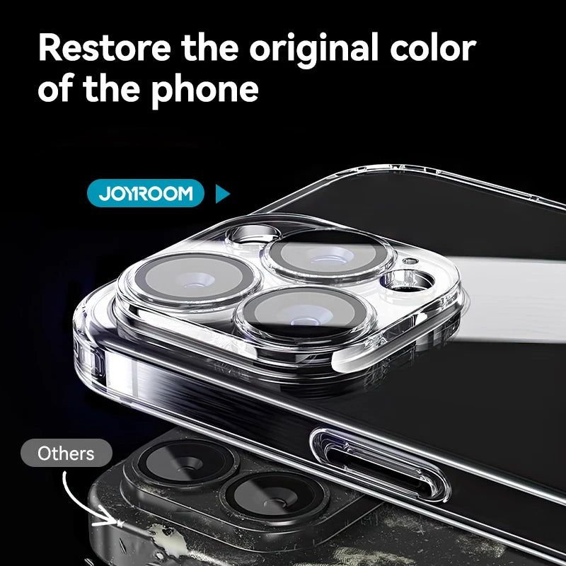 Original Joyroom Clear Case for iPhone 16 Pro Max – Slim, Strong, and Built to Show Off