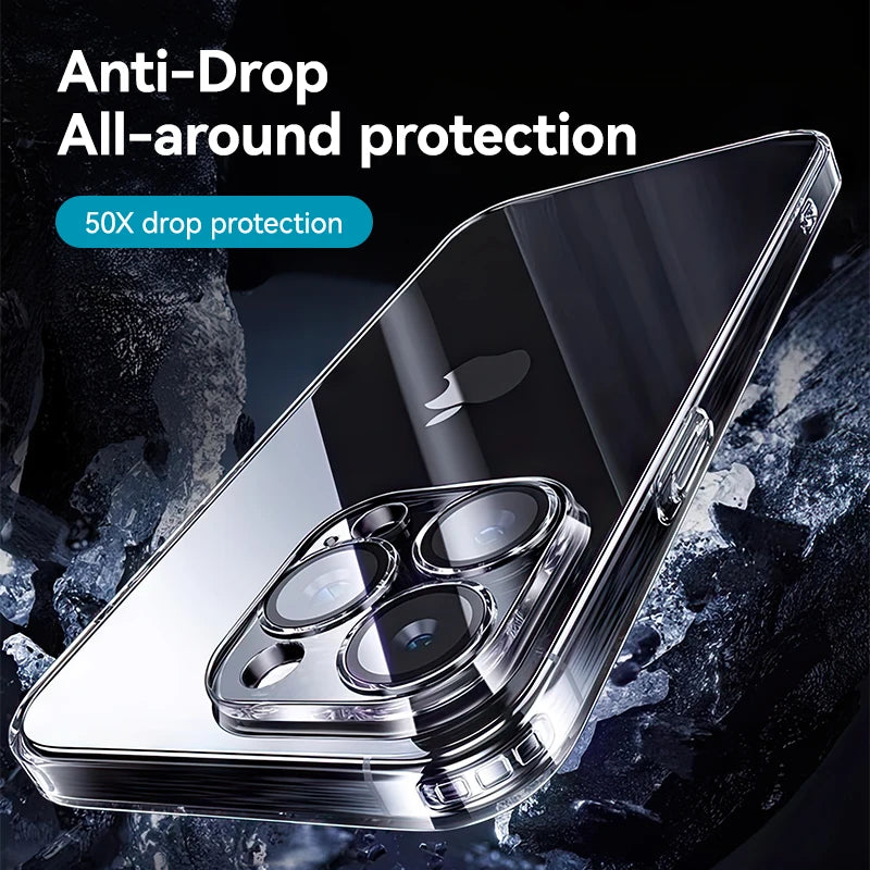 Original Joyroom Clear Case for iPhone 16 Pro Max – Slim, Strong, and Built to Show Off