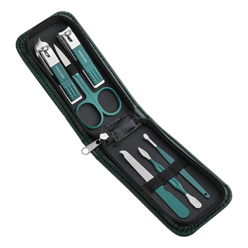 Premium 6-Piece Stainless Steel Nail Scissors & Clippers Set – Portable & Stylish