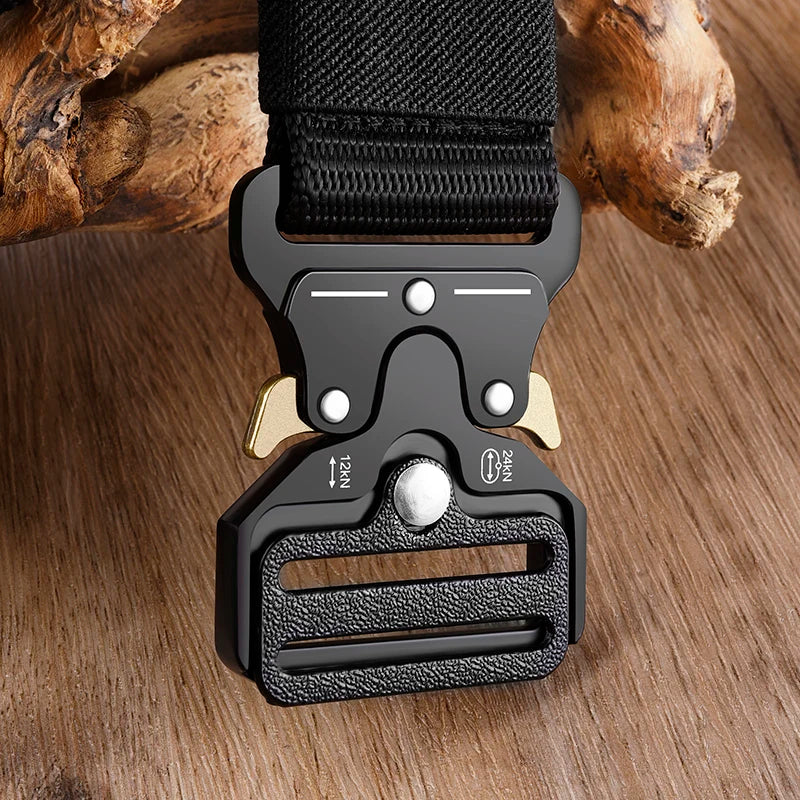 MGS Premium Men's Tactical Survival Belt: High-Quality Outdoor Gear with Multi-Functionality - Man Gifts Shop